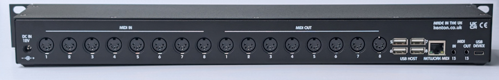 Kenton Interchanger MIDI Patch Bay plus - back