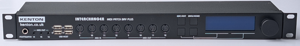 Kenton Interchanger MIDI Patch Bay plus - front